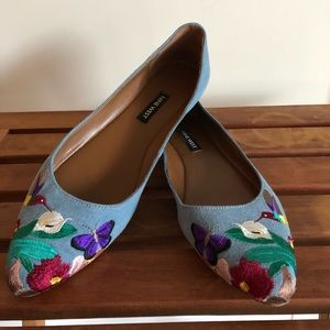 Nine West Embroidered Suziella Flats